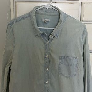 J. Crew Women’s Chambray Popover Shirt XL
